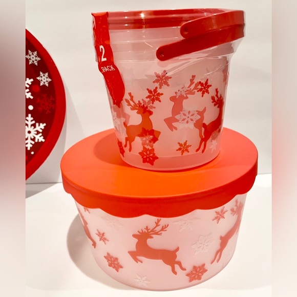 🦌Holiday 4Pc Bundle- Red Snowflake/ Reindeer Design NWT - Picture 6 of 13